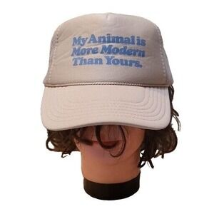 Vintage Otto Snapback Trucker Hat My‎ Animal Is More Modern Than Yours Rope Cap